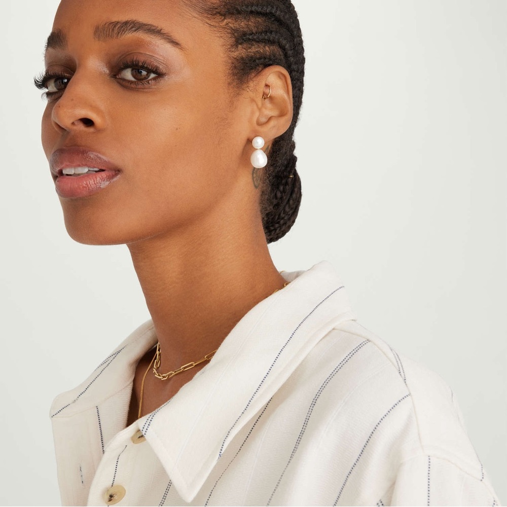 Mejuri Pearl Earrings